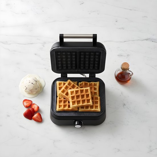 Zilan Wafelijzer 1500W – Dubbele Wafelmaker met Thermostaat – Anti-aanbak Wafelijzer – Belgische Wafels – Instelbare Temperatuur – Zwart — afbeelding 5