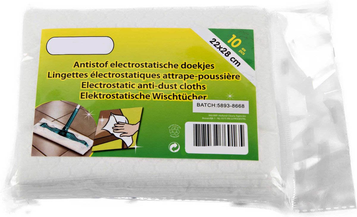 NTB - Statische Vloer- en stofdoekjes - 22 cm x 28 cm - Voordeelset 4 x 10 stuks!!