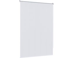 Klemmfix Verduisterend Rolgordijn 100x160cm Zonder Boren Verstelbaar Zijtrekrolluik Voor Raam En Deur Privacy En Zonwering Wit NAIZY