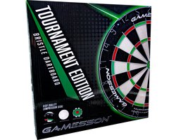 Bex Gamesson Champion Bristle Dartbord– Professioneel Sisal Dartbord Tournament Edition – 45,7 cm – Staple Free Bullseye – Zelfherstellend Dartbord