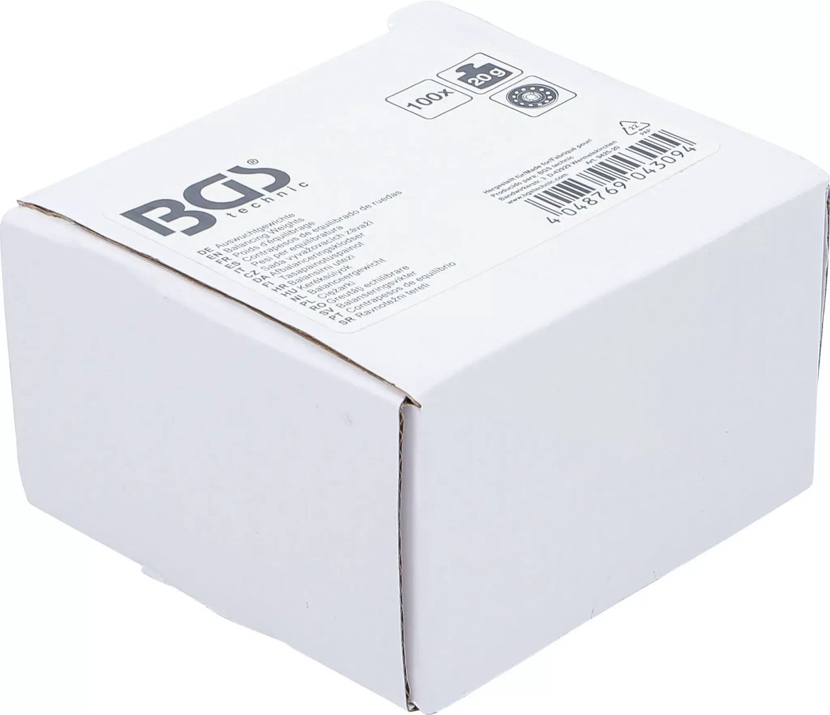 BGS Balanceergewicht - 20 g - 100 delig