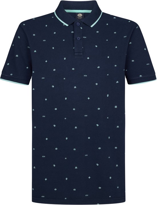 Petrol Industries - Polo piqué à manches courtes homme Trophy - Bleu - Taille XXL