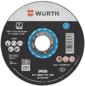 Wuerth slijpschijven set - Standard Metaal - 125 x 1 mm - 20 stuks