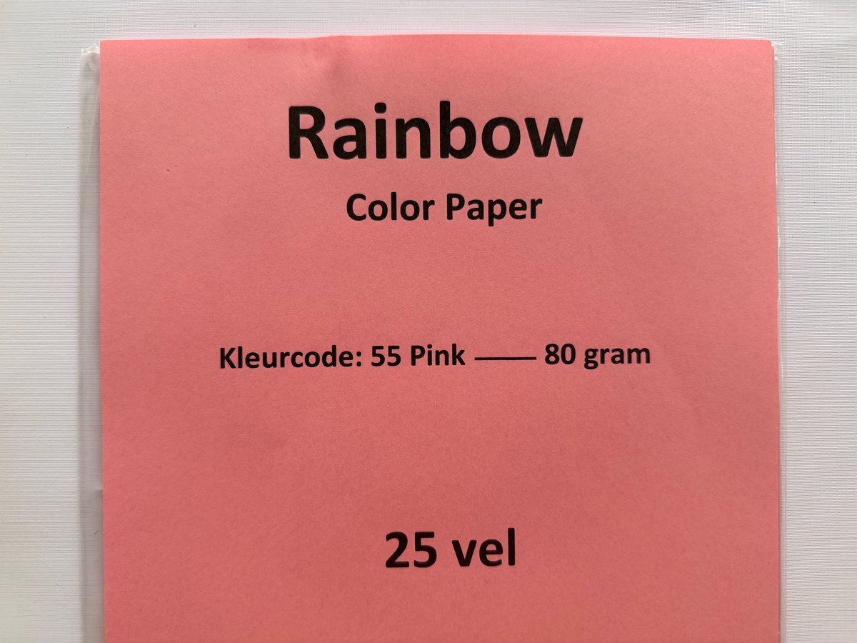 Rainbow Kl-55 Roze 25 vel 80 gram papier