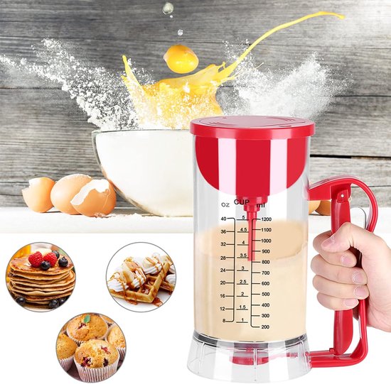 ACEP Elektrische Deegdispenser met Deksel en Weegschaal - 1200ML - Blender- Staafmixer - Alles in 1 - Keukenmachines - Keukenmixer van ACEP — afbeelding 3