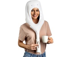 Aurixi® 3-in-1 Droogkap – Haardroogkap – Haardroger Met Droogkap – Fohn Opzetstuk - Haarstomer Voor Thuis - Wit - 20cm x 6cm x 6xcm; 500 g
