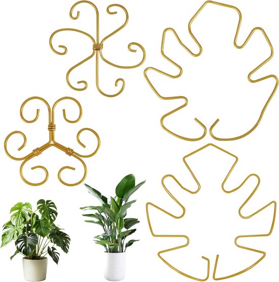 Metalen plantenstengelhouder voor binnen en buiten - Stabilisator voor Monstera planten - Herbruikbaar rek in verschillende maten - Accessoires voor groeiende klimplanten