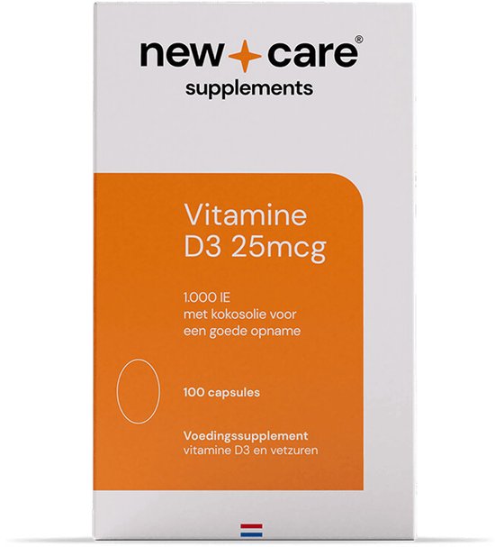 New Care Vitamine D3 25mcg - 100 capsules - NZVT