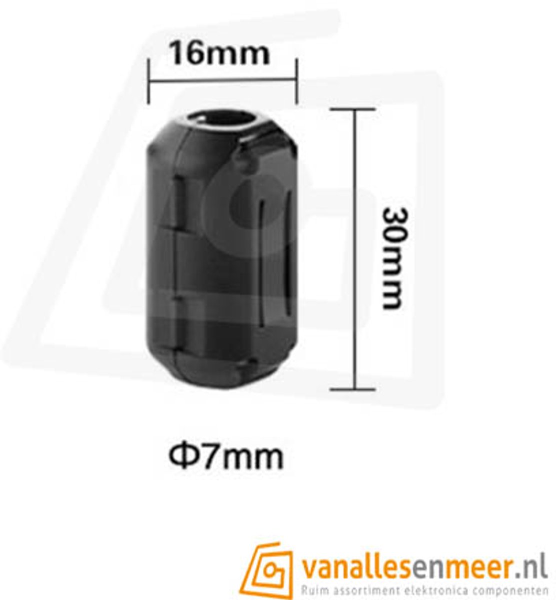 Ferriet Klem Ontstorings Filter 7mm 10 stuks