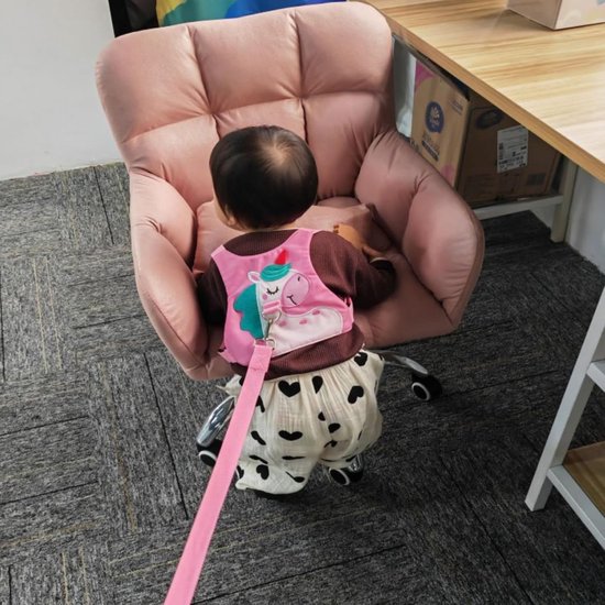 Baby Reins,Pink Unicorn Baby Walking Harness and Toddler Safety Harness,Baby Reins Safety Leash Infant Toddler Anti Lost Leash Reins for Toddlers,1.5meter — afbeelding 2