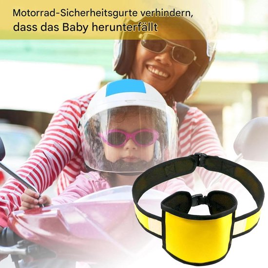 Verstelbare motorveiligheidsgordels, kindermotorkabelboom, multifunctionele kinderveiligheidsriemen, scooterpassagiersaccessoires, kinderen buiten voor het pendelen van reizen van Merkloos — afbeelding 5