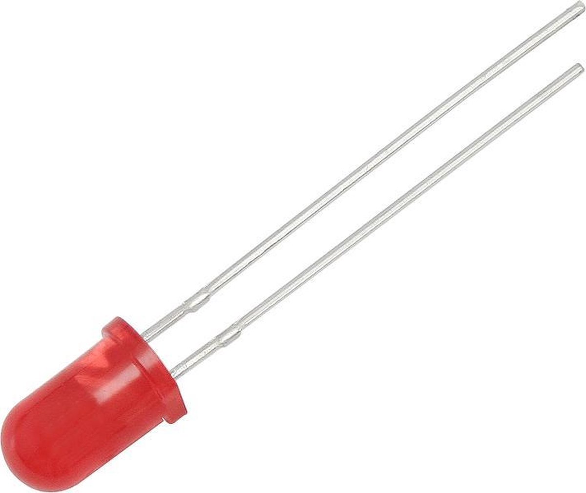 Led Diode Rod LED Diode - 5mm - Mat rood - Per 10 stuks | bol.com