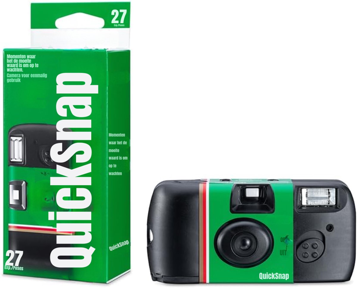 MMM® Wegwerpcamera's - Polaroidcamera - Analoge Camera - Groen - 4cm x 12cm x 6 cm