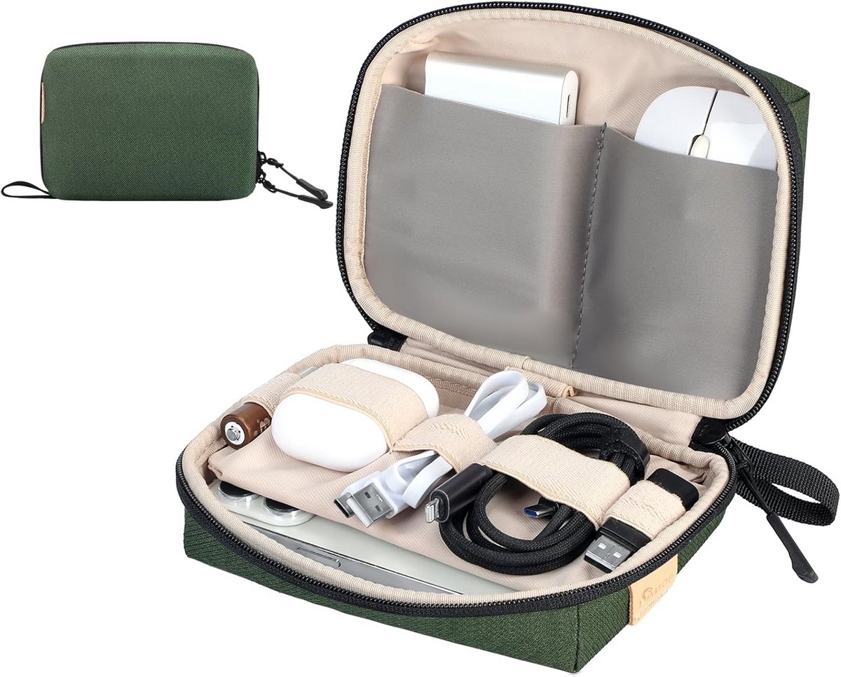 Compacte Reistas voor Opladers Kabels en Accessoires