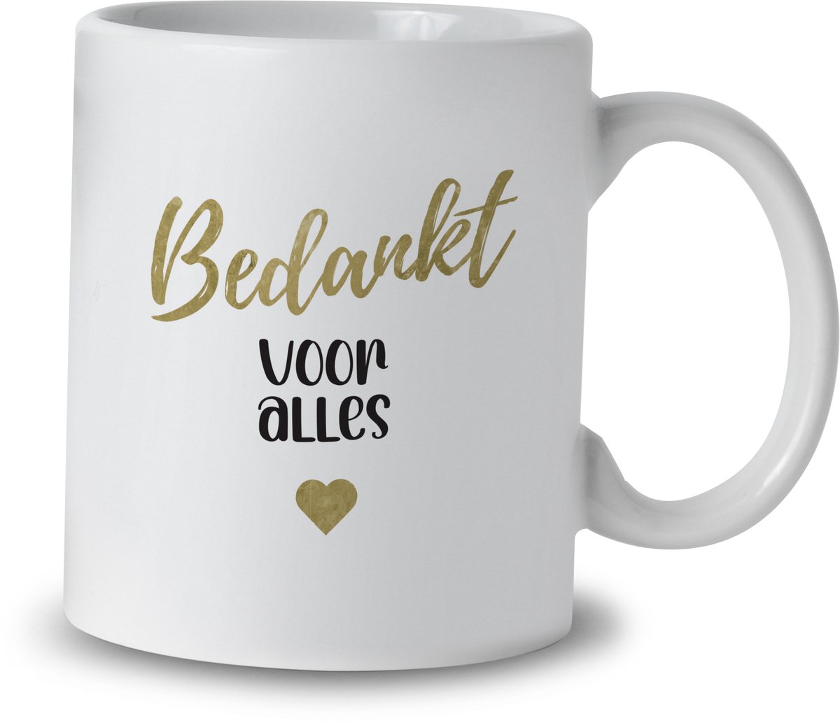 Mok – Bedankt voor Alles – Keramiek – 325 ml – Cadeau