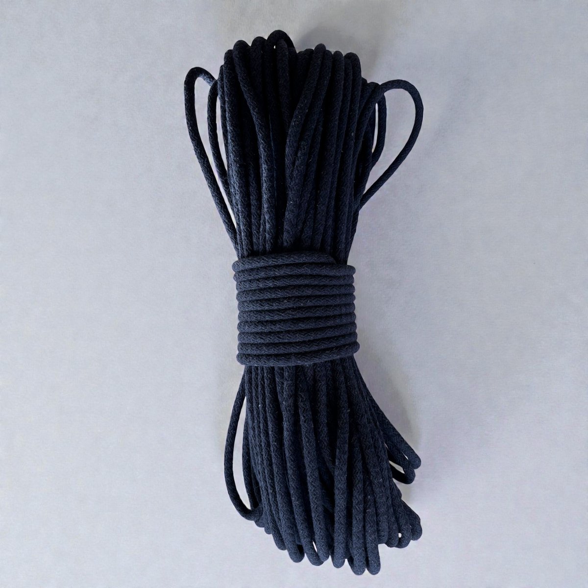 Cafuné Gevlochten Naaikoord - Navy-Tress Koord- Manden Touw-6-7mm-50mt-1kg- Opbergmand-Mand-Hoed-Kleed-Naaien-Naaimachine