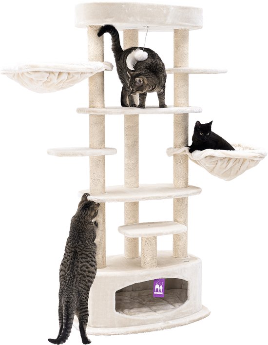 Petrebels Alexandra 177 Krabpaal - Creme - XXL Model - Met 2 Hangmatten