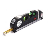 Laserwaterpas – 3 Verschillende Lasers – Inclusief Rolmaat 2,50 cm - Klussen - Waterpas met Laser - Torpedo waterpas