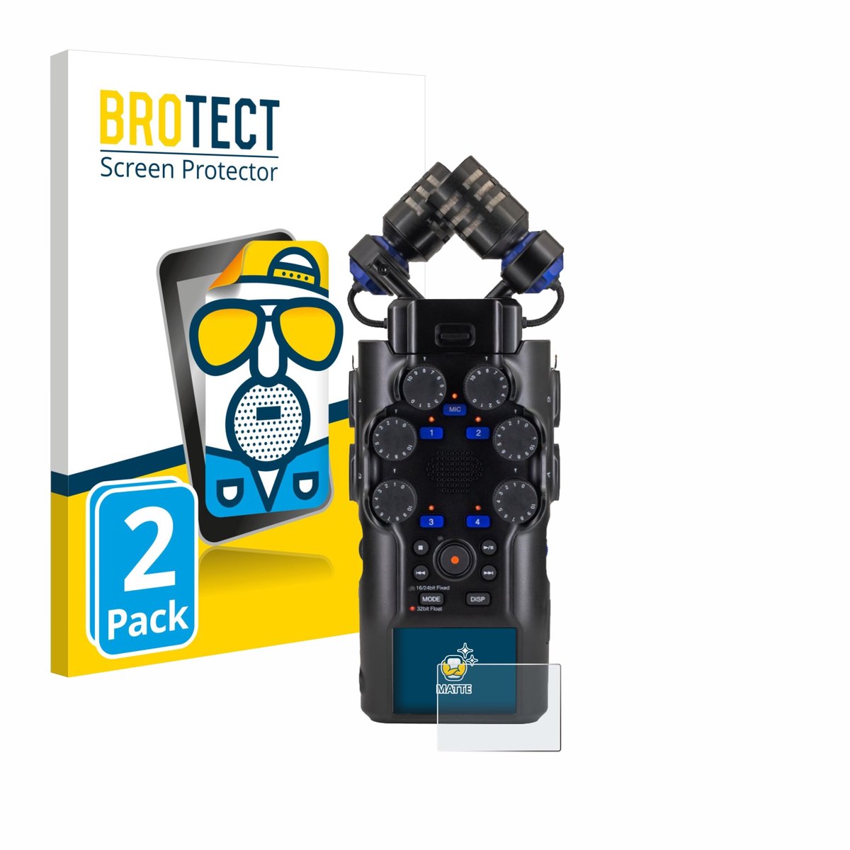 BROTECT - Screenprotector voor Zoom H6 studio - Folie Beschermfolie matte 2 Stuks