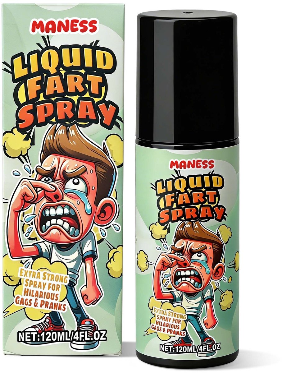 Maness Fart Spray - XL - Poepspray voor pranks - Stink spray voor volwassenen - Extreem