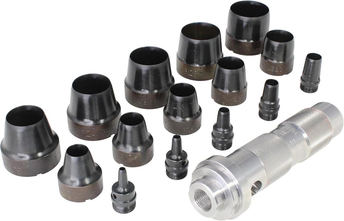Holle pons set SAE 16-delig voor leer, vinyl en meer | Precisie gereedschap