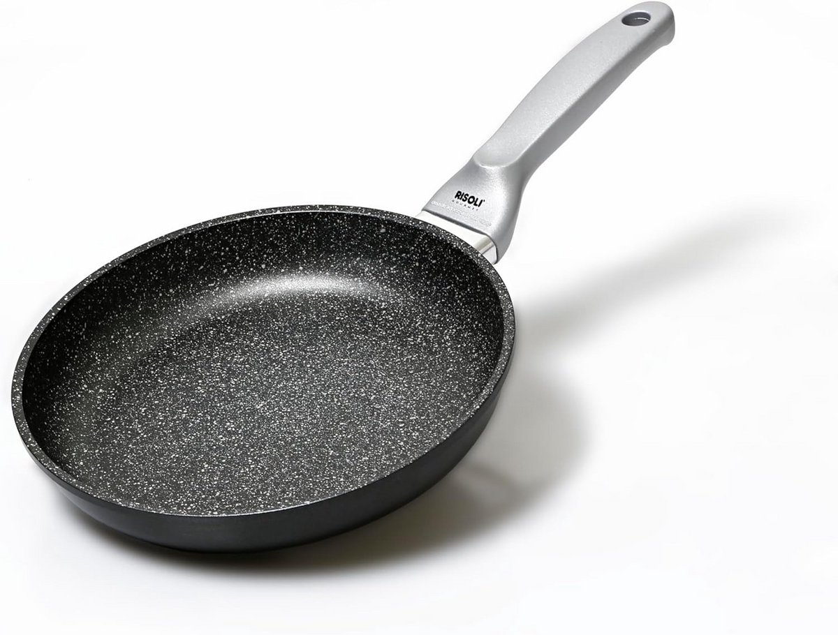 Antiaanbakpan Graniet voor Inductie en Gas 28 cm Gietaluminium Hoge Dikte