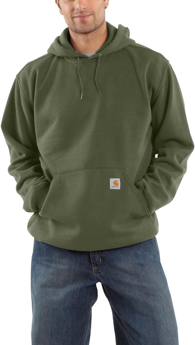 Heren Sweatshirt met Capuchon en Kangoeroezak, Midweight Katoenmix