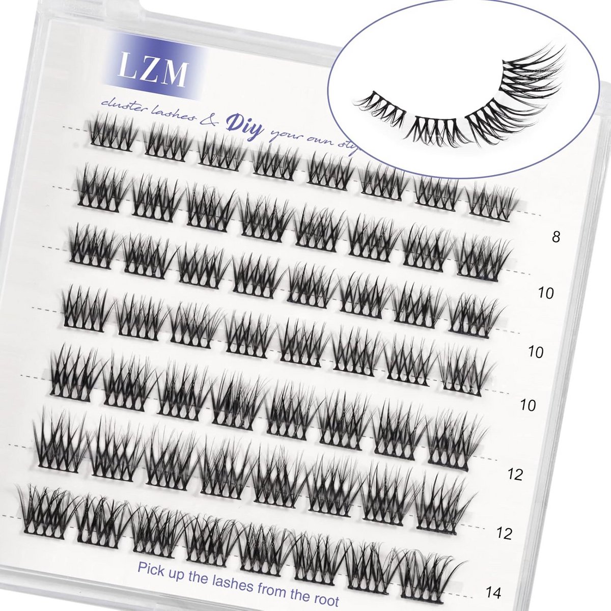 Herbruikbare Nepwimpers C Curl 8-14mm Handgemaakt voor Natuurlijke Oogopslag
