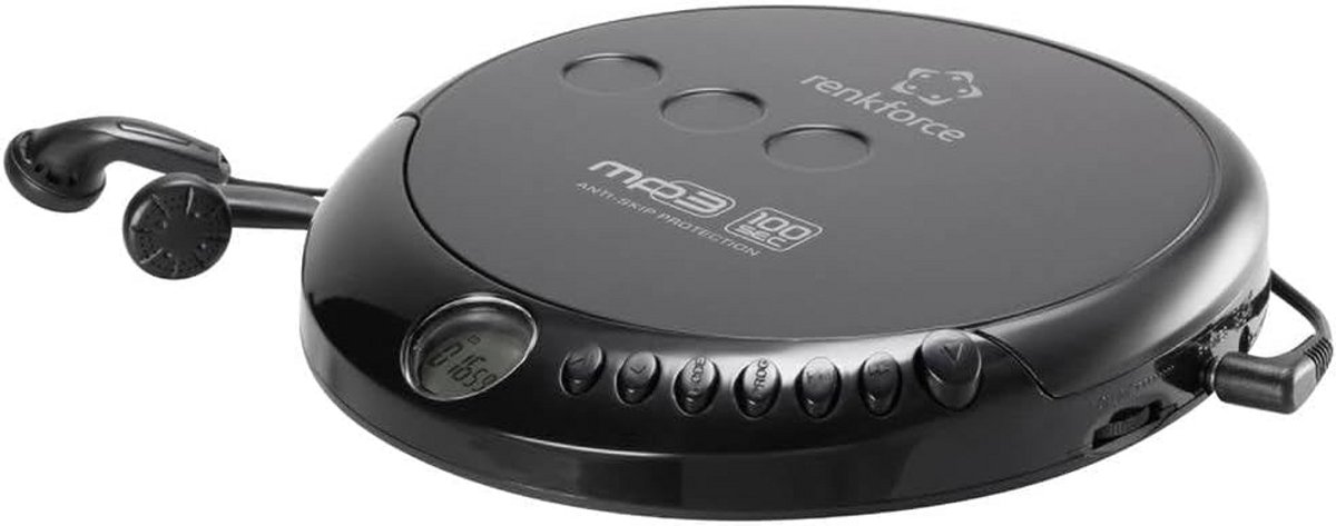 Draagbare CD Speler met MP3 Ondersteuning - Zwart