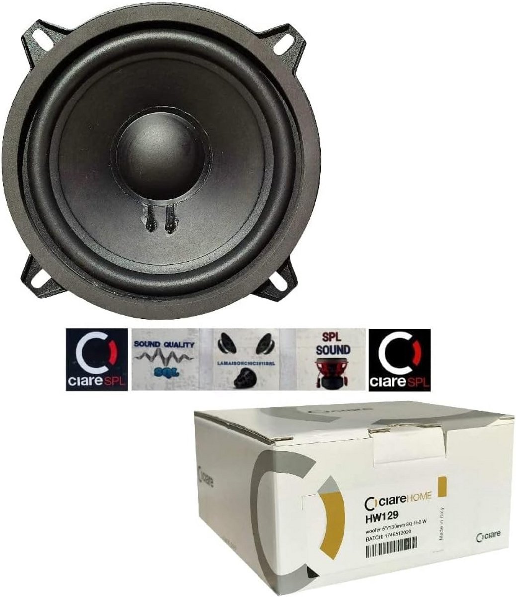 Krachtige 5 Inch Woofer 13 cm 8 Ohm Speaker - 50W RMS voor Hifi Audio