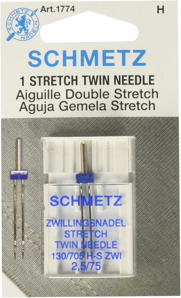 Tweeling Naaimachine Naalden voor Stretch Stof - 2.5/75