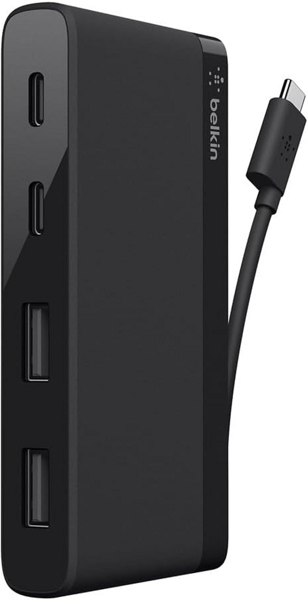 4-Poorts USB-C Hub met 2x USB-A en 2x USB-C Poorten - Krachtige Dataoverdracht