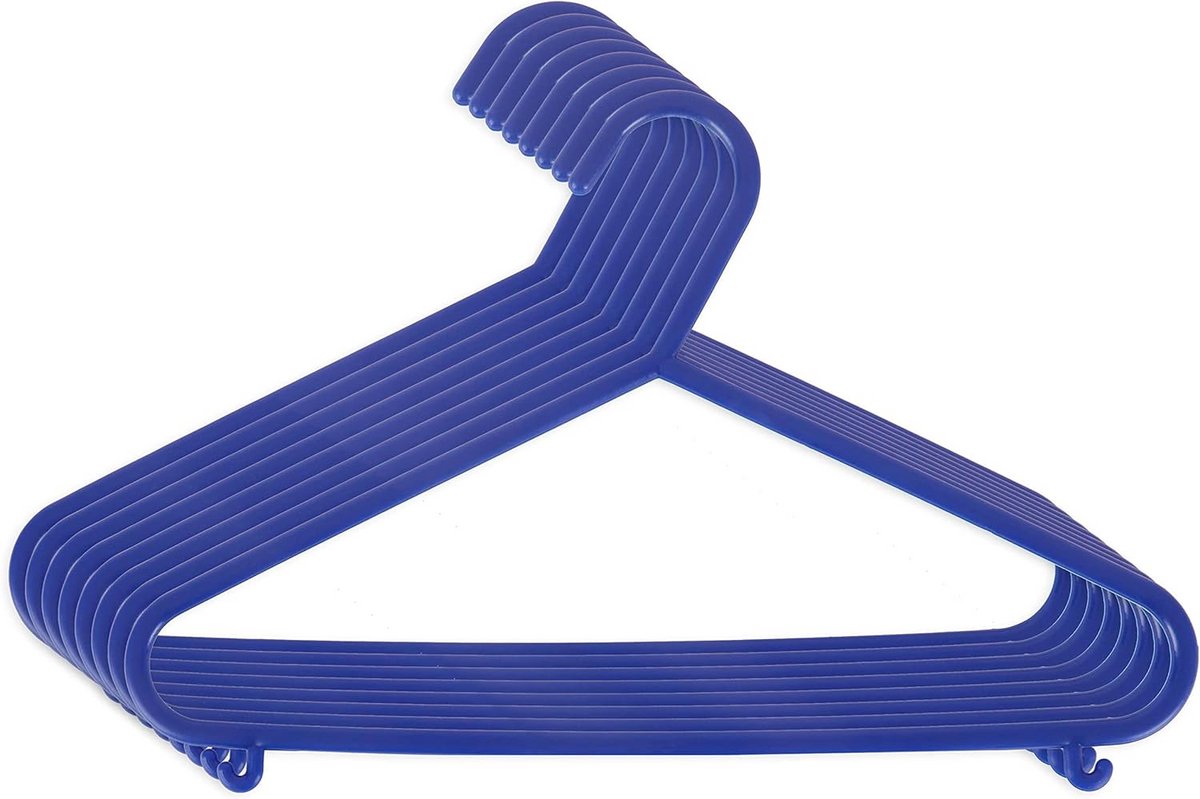 8 Kinderkleerhangers 30 cm Donkerblauw - Baby Organiser voor Garderobe
