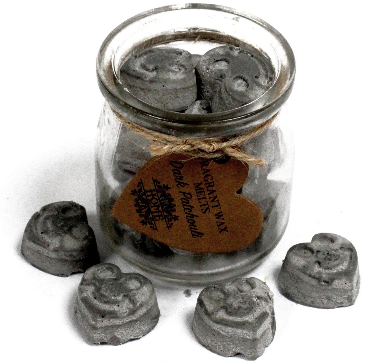 Ancient Wisdom Waxmelts - smeltkaarsje - patchouli - patchouly - hartvormig - circa 16 stuks