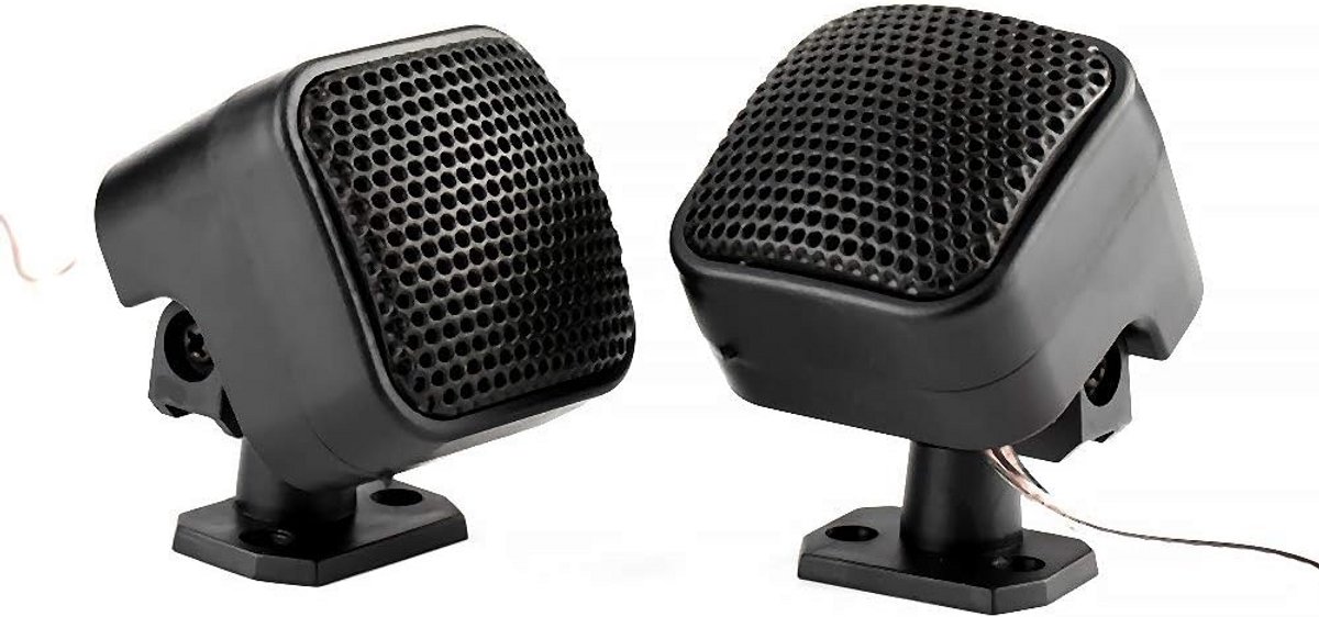 2x Auto Tweeter Luidsprekers 500W Hoog Gevoelige Audio Speakers Zwart