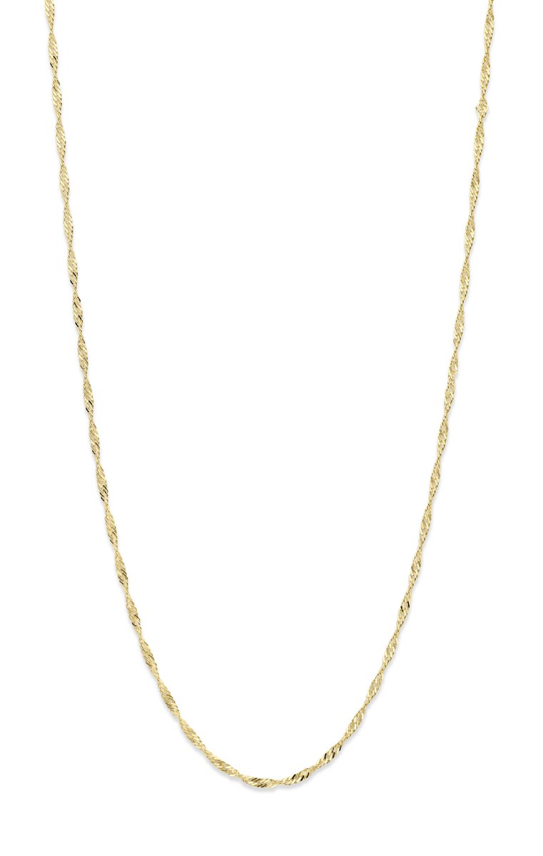Mori Gold Filté 1,8mm brede armband, Singapore schakel, goud gevuld 1/20