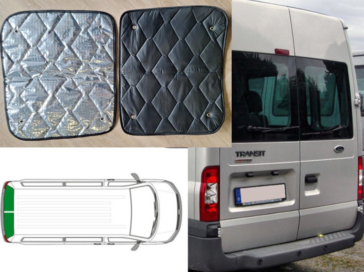 Raamisolatie Ford Transit Black Line Bj 2006-2014 (2 Delig) deuren achter