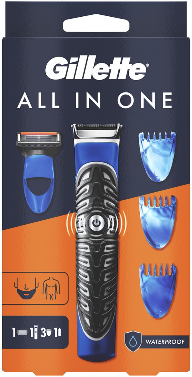Gillette All In One: scheren, trimmen & contouren - waterdicht thumbnail 3