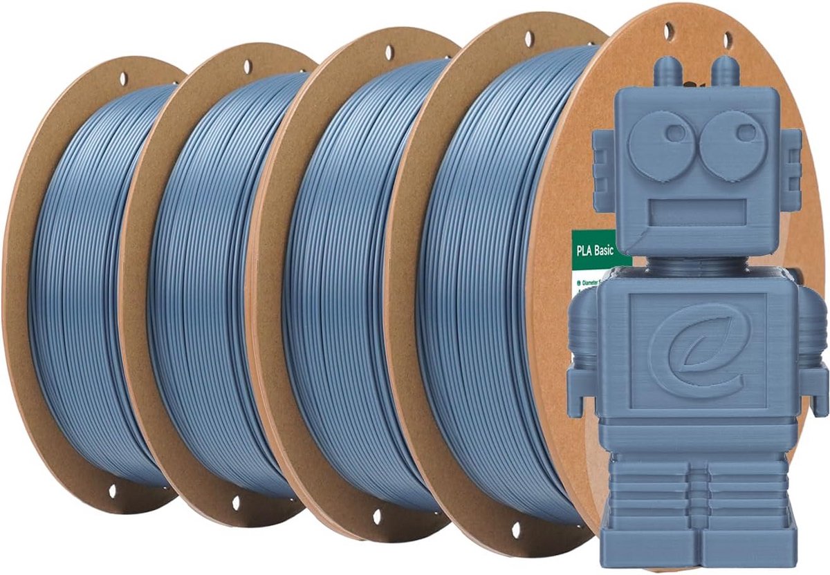 Hoogwaardig Snelheid PLA Filament 1.75mm Grijs - 4KG voor 3D Printers