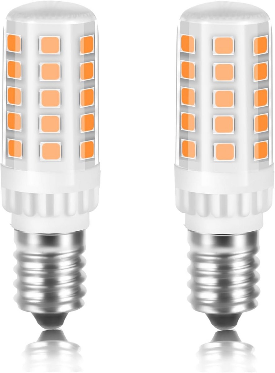 E14 LED Lamp 4W Warm Wit 3000K 500 Lumen Vervanger 40W Halogeen (2 Stuks)