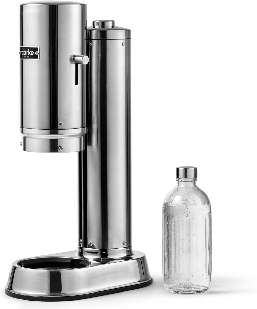 Professionele Soda Maker met Glazen Fles, Staal Afwerking