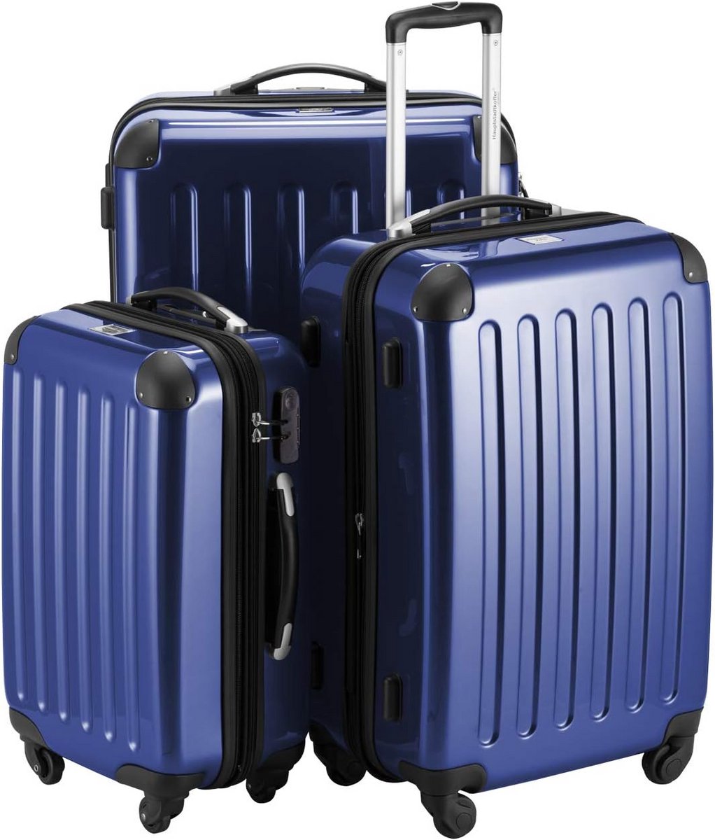 Koffer Set Hardcase Trolley 3-delig Lichtgewicht Met Uitbreidbaar Volume