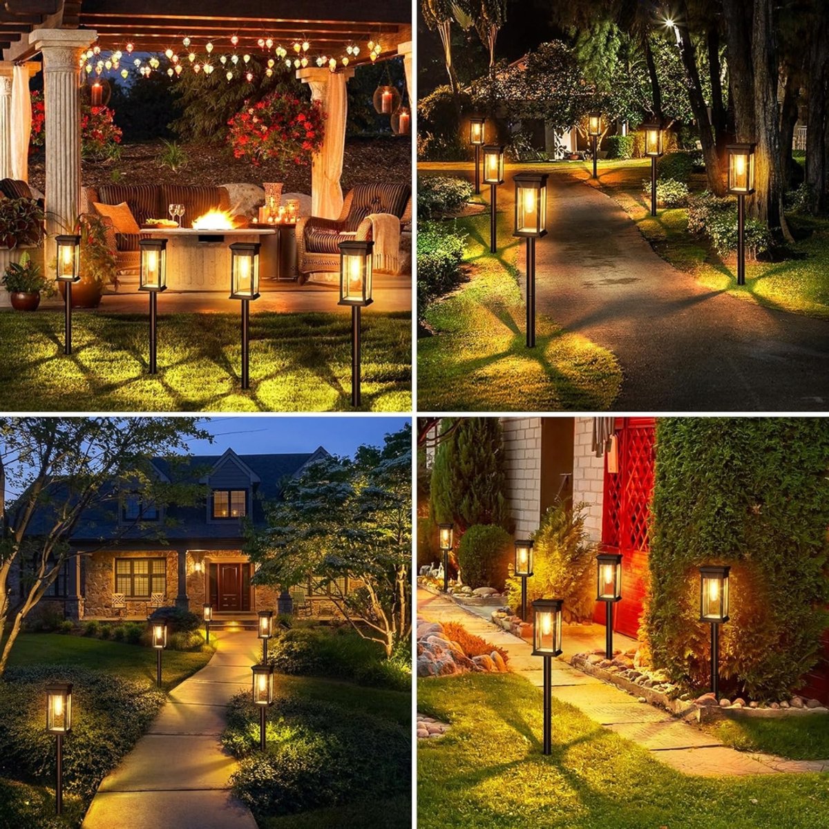 Zonnelampen Voor Buiten Sfeervolle LED Verlichting Met Automatische Schemer Sensor – Tuinlampen Op Zonneenergie Buiten Waterdicht – Tuinlampjes Zonneenergie Met Warm Wit Licht | Energiezuinig & Draadloos Design — cadeau in Wonen & Interieur - foto 5