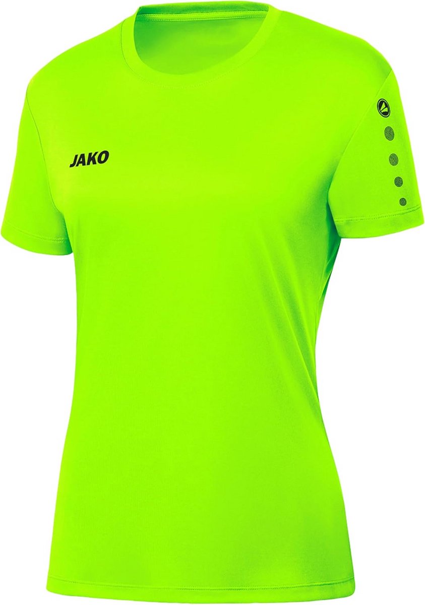 Sportshirt Dames Korte Mouw Ademend Sneldrogend Neon Groen