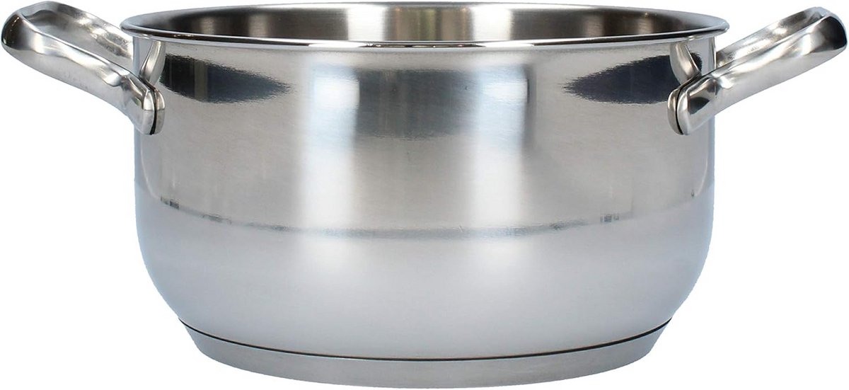 Hoogwaardige RVS Casserole Pan - 18 cm - Geschikt voor Alle Warmtebronnen