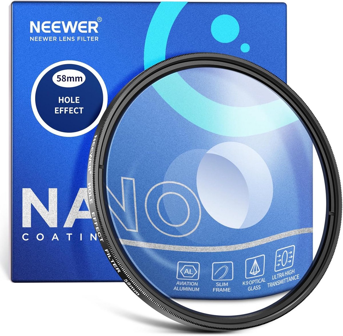 58mm Spiraal Prisma Effect Lensfilter voor Camera - Speciale Effecten voor Fotografie