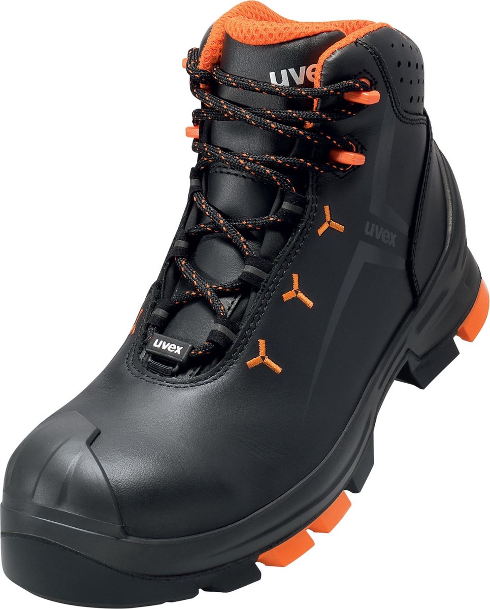 Uvex 2 laarzen S3 65032 zwart, oranje (65032)