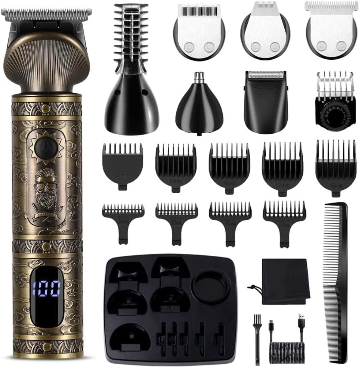 REN® Trimmer Mannen Schaamstreek - Trimmer Schaamstreek - Bodygroomer Mannen - Trimmer - Bronzen - 22cm x 15cm x 7cm