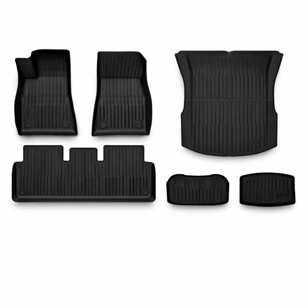 Automatten Tesla Model 3 Highland Rubber Ecoline – Interieur + Trunk + Frunk + Subtrunk - Interieur Accessoires