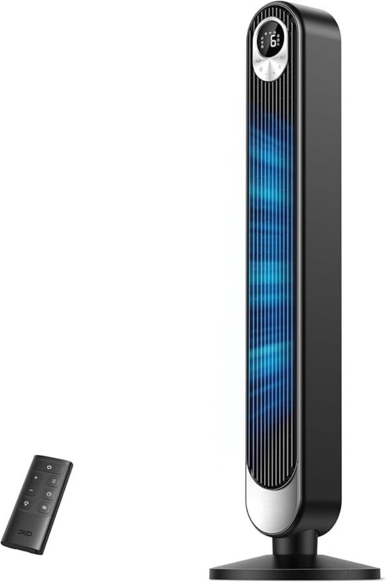 REN® Ventilator toren - Ventilator staand - Torenventilator - Zwart - 34cm x 34cm x 106cm